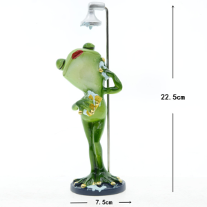 Froschfigur Dusch-Sängerin – Lustige Deko fürs Badezimmer