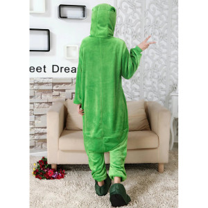 Kuscheliger Frosch Pyjama – Süßer Kigurumi aus weichem Flanell