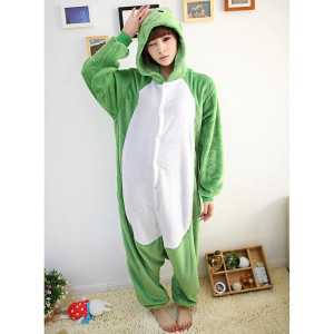 Kuscheliger Frosch Pyjama – Süßer Kigurumi aus weichem Flanell
