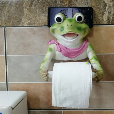 Lustiger Frosch Toilettenpapierhalter | 2 süße Designs