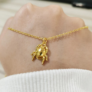 Goldene Skarabäus Halskette – Minimalistisch & Edel