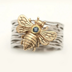 Vintage Bienenring Königlicher Glanz | Eleganter Bienenschmuck