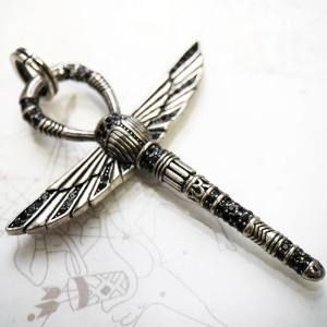 Ankh Skarabäus Anhänger aus 925 Silber | Ägyptischer Talisman