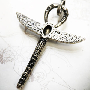 Ankh Skarabäus Anhänger aus 925 Silber | Ägyptischer Talisman