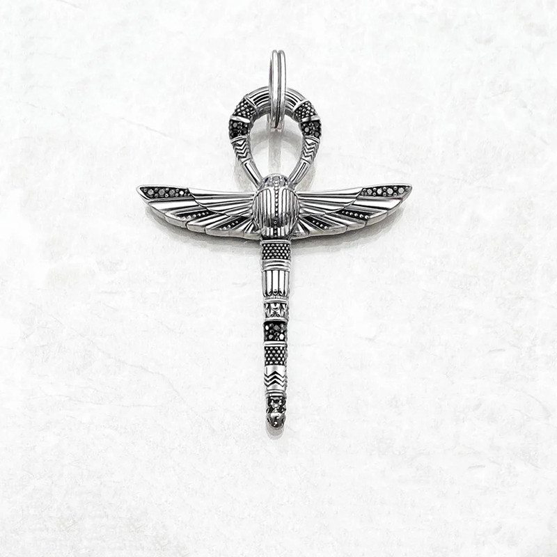 Ankh Skarabäus Anhänger aus 925 Silber | Ägyptischer Talisman