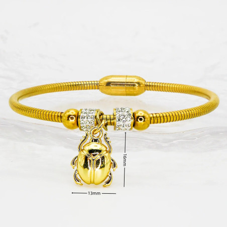 Goldenes Skarabäus-Armband – Symbolischer & eleganter Schmuck