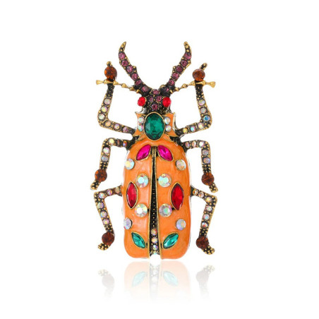 Barocke Juwelen-Skarabäus-Brosche – Mystischer Schmuck in 2 Farben