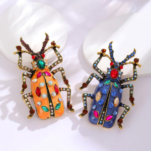 Barocke Juwelen-Skarabäus-Brosche – Mystischer Schmuck in 2 Farben