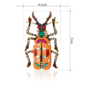 Barocke Juwelen-Skarabäus-Brosche – Mystischer Schmuck in 2 Farben