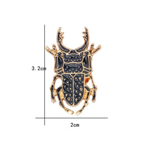 Skarabäus Brosche Kaiserschwarz – Emaillierte & Symbolische Eleganz