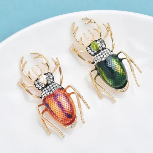 Barocke Skarabäus-Brosche – Exotischer Schmuck in 2 Farben