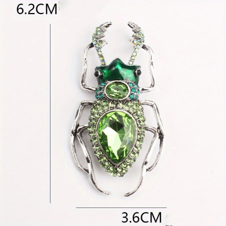 Smaragd-Skarabäus Brosche – Königlich grüner & mysteriöser Schmuck