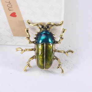 Skarabäus Brosche Borealis | Einzigartiger Schmuck & Geschenkidee