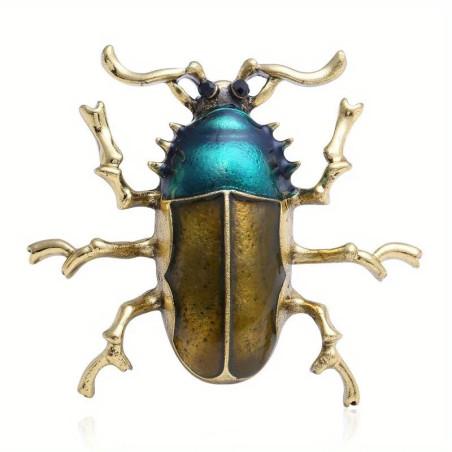 Skarabäus Brosche Borealis | Einzigartiger Schmuck & Geschenkidee