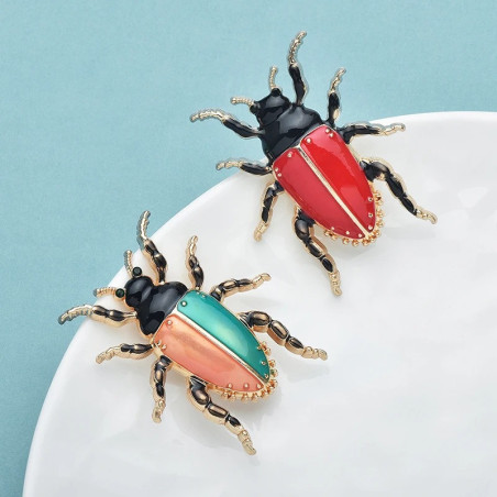 Pastell-Skarabäus Brosche – Farbenfroher Schmuck in 2 Designs