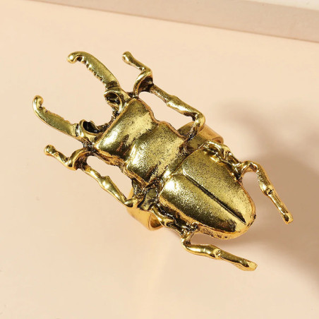 Skarabäus-Ring 'Antike Majestät' – 4 kraftvolle Farben