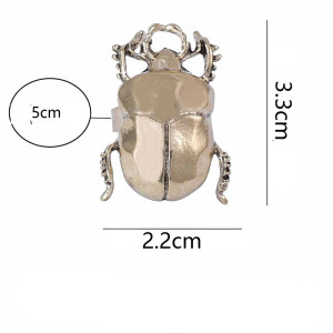 Mystischer Hirschkäfer Ring – Insekten Schmuck in Schwarz & Gold