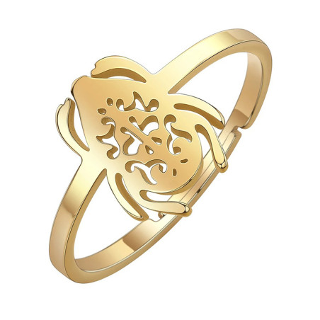 Eleganter Skarabäus Ring Arabesque – Gold oder Silber