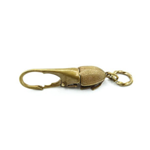 Einzigartiger Herkuleskäfer Schlüsselanhänger | Gold & Vintage