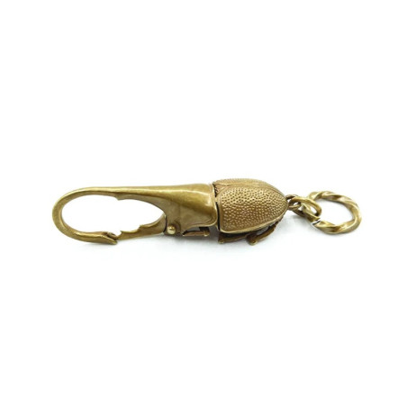 Einzigartiger Herkuleskäfer Schlüsselanhänger | Gold & Vintage