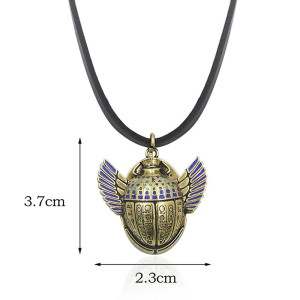 Skarabäus Halskette "Hieroglyphen-Schatz" | Ägyptischer Schmuck