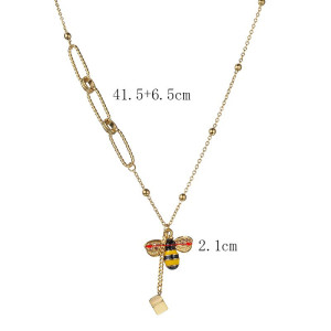 Bienen-Halskette Goldene Eleganz - Symbolischer Goldschmuck