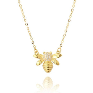 Bienen Halskette 'Königin des Lichts' - Fein & Elegant