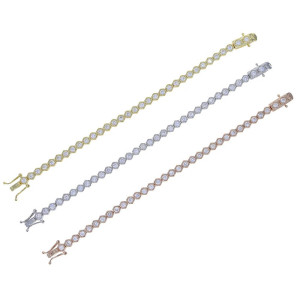 Bienenarmband Funkelnde Waben | Gold, Roségold oder Silber