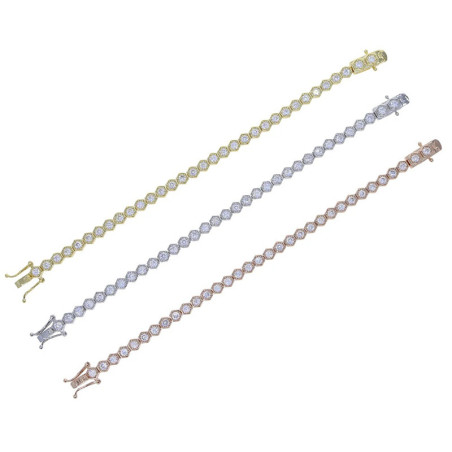 Bienenarmband Funkelnde Waben | Gold, Roségold oder Silber