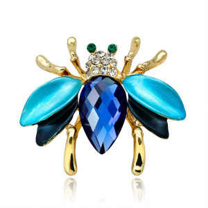 Bienenbrosche "Glanzjuwel" - Eleganter Schmuck in 2 Farben!