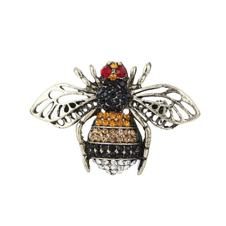 Bienenbrosche "Geflügelte Juwelen" - Glänzender Retro-Schmuck
