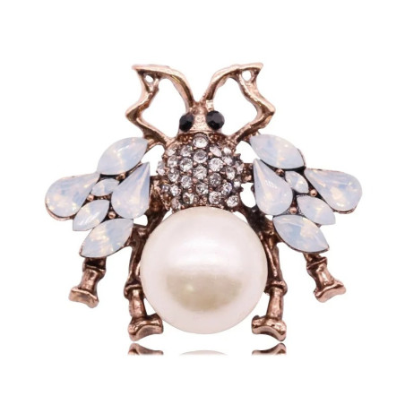 Bienen-Brosche Himmlische Perle | Eleganter Schmuck & Geschenk