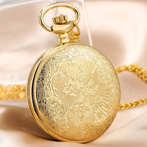 Bienenuhr Königliche Biene | Goldener Schmuck mit Strass