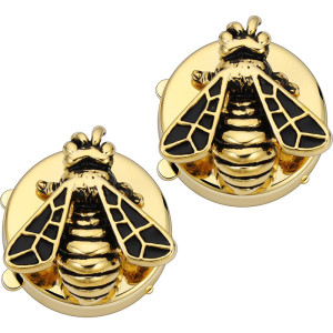 Knopf-Abdeckungen Goldene Biene - Luxuriöses Accessoire