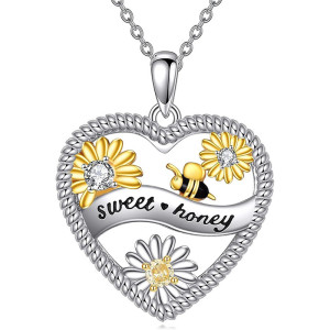 Bienen Halskette Herz „Sweet Honey“ | Romantischer Schmuck