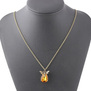 Vintage Bienen-Halskette Bernstein - Zeitloser Schmuck!