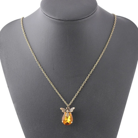 Vintage Bienen-Halskette Bernstein - Zeitloser Schmuck!