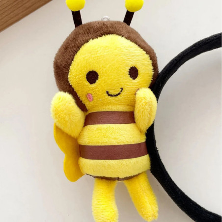 Lustiger Bienen-Haarreif mit Plüschbiene - 2 süße Modelle
