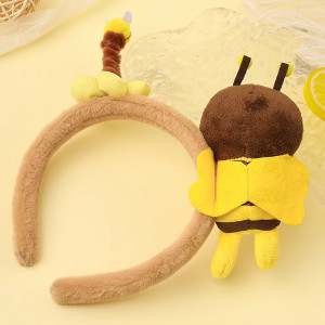 Lustiger Bienen-Haarreif: Süßes Accessoire mit Doppel-Maskottchen
