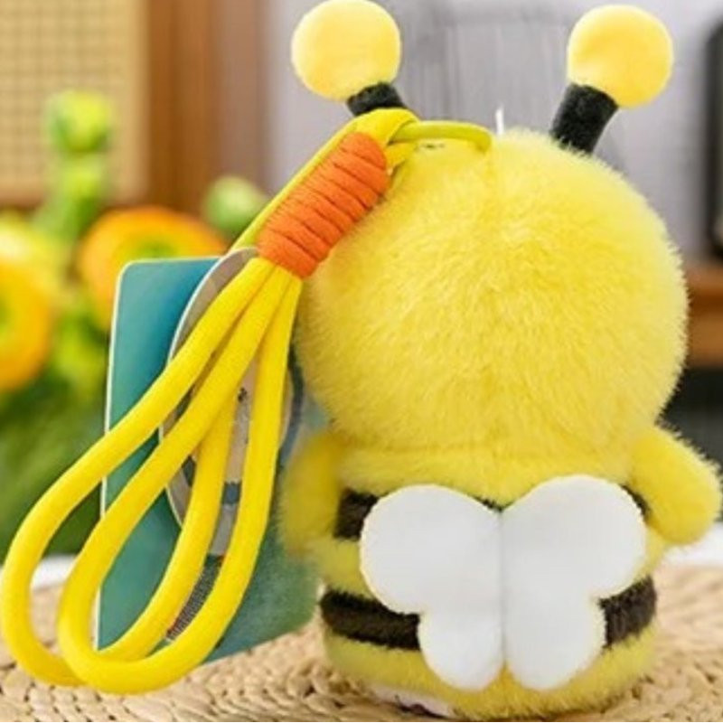 Kawaii Bienen Schlüsselanhänger aus Plüsch – Süßes Geschenk