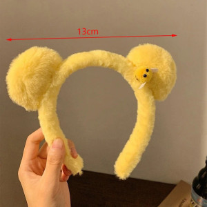 Bienen-Haarreif mit Pompoms | Süßes & lustiges Geschenk