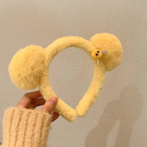 Bienen-Haarreif mit Pompoms | Süßes & lustiges Geschenk