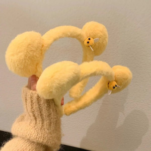 Bienen-Haarreif mit Pompoms | Süßes & lustiges Geschenk
