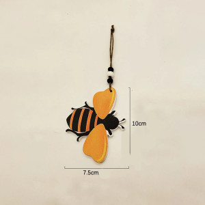 Handgefertigtes Bienen-Windspiel: Einzigartige Deko aus Holz