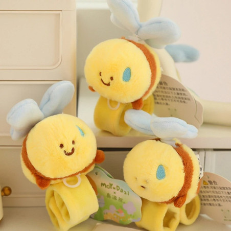 Bienen-Plüscharmband | Süßes Schnapparmband für Kinder