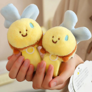 Bienen-Plüscharmband | Süßes Schnapparmband für Kinder