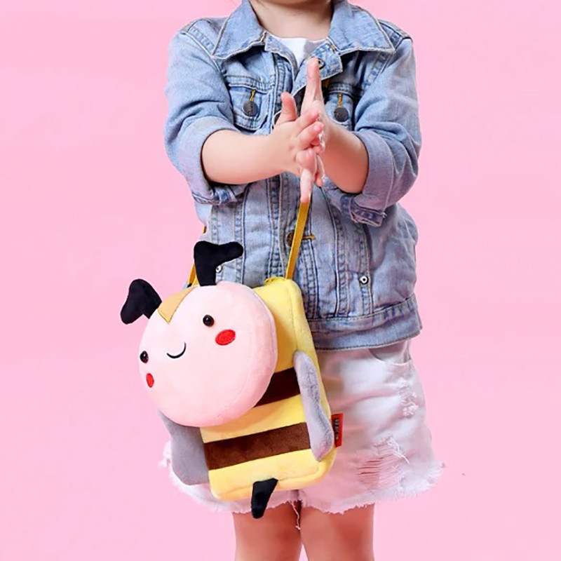 Kuschelige Bienen-Plüschtasche Baby-Biene - Süße Kindertasche!