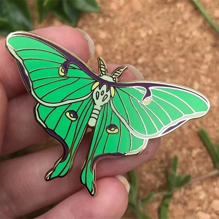 Smaragd Mondfalter Pin: Einzigartiger Schmetterling Anstecker