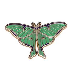 Smaragd Mondfalter Pin: Einzigartiger Schmetterling Anstecker