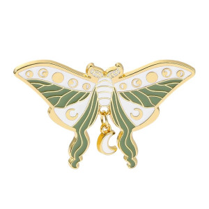Schmetterling Pin "Mondphasen": Ein elegantes & mystisches Accessoire